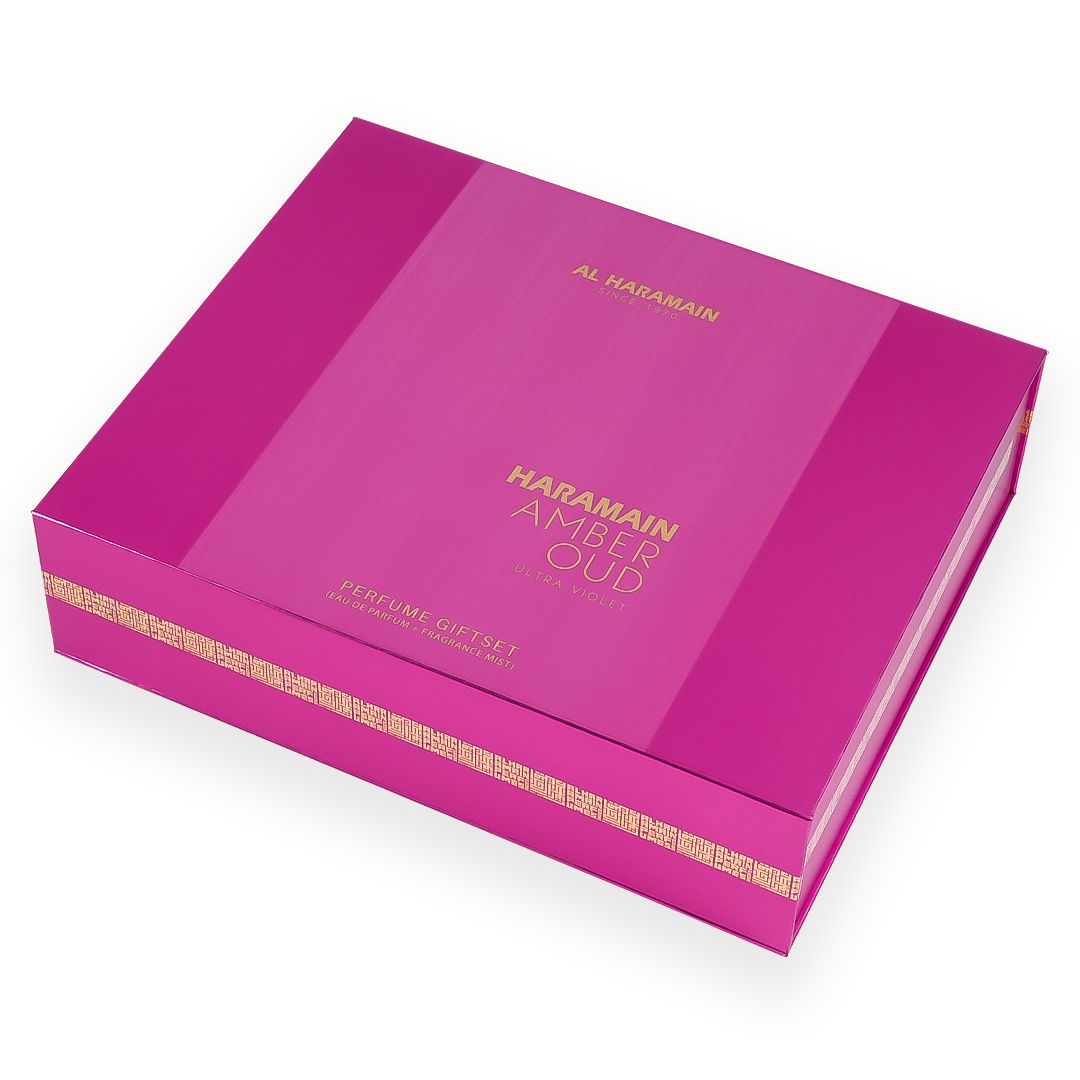 AMBER OUD ULTRA VIOLET PERFUMERY GIFT SET (75ml EDP +30ml Travel Spray + 250ml Body Mist)